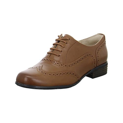 Image of Clarks Women's Hamble Oak Derbys, Brown (Dark Tan Leather), 7 UK