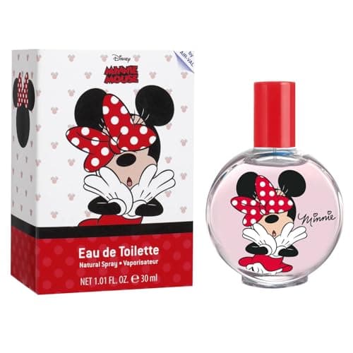 Image of Disney Minnie Mouse Children Eau de Toilette Natural Perfume Spray | Vegan, Cruelty-Free, Dermatologically Tested EDT Spray for Kids & Teens | Stain-Free Perfume | Safe Daily Fragrance Gift, 30ml