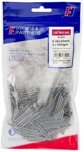 Image of ForgeFix Lost Head Nails | 2.36 x 40mm | Bright | Bag 500gm
