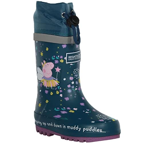 Image of Regatta Childrens/Kids Fantasy Peppa Pig Splash Wellington Boots (11 UK Child) (Gulfstream)