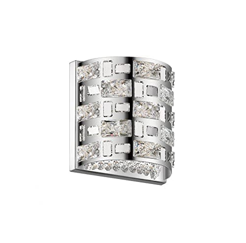 Image of Impex Lola 2 Light Wall Lamp Chrome Crystal