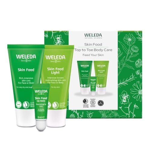 Image of Weleda Skin Food Top to Toe Gift Set, Skin Care Set - Skin Food Original 30ml, Light 30ml & Lip Balm, for Women & Men, Multiple Uses, Certified Natural