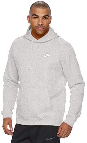 Image of Nike Men Nsw Club Hoodie PO BB Sweatshirt - Dark Grey Heather/Dark Grey Heather, Medium