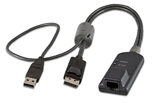 Image of Vertiv Avocent MPU KVM Interface Module, Virtual Media Common Access Card (CAC), USB, Keyboard-Mouse, RJ-45 Female Network, for Vertiv Avocent Merge Point Unity (MPUIQ-VMCDP), DisplayPort Cable