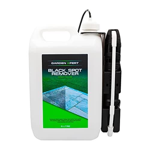 Image of Garden Xpert Black Spot Remover | 5 Litre With Electric Sprayer | Removes Black Spots, Lichen & Stains From Patios & Natural Stone | Ready to Use | Lasting Protection | 50m2 Coverage