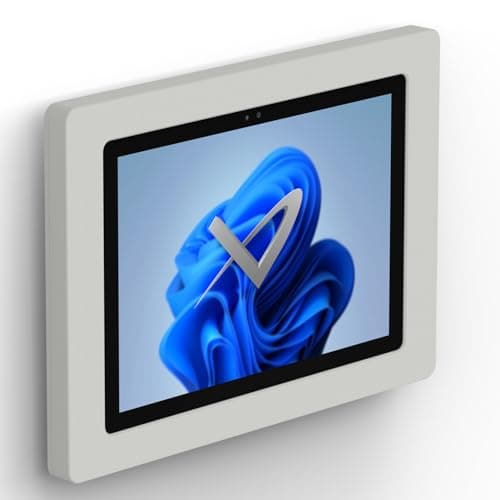 Image of VIDAMOUNT Light Grey Enclosure and Fixed VESA Slim Wall Mount [Bundle] compatible with Microsoft Surface Pro 8 / Pro X