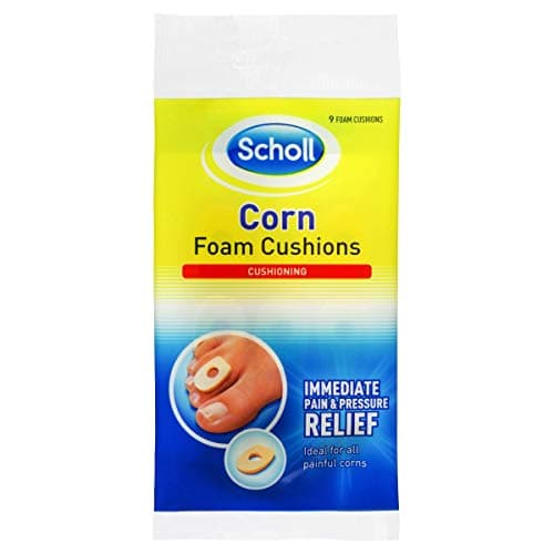 Image of Scholl Corn Foam Cushions, 9 Pads - Corn Pain and Pressure Relief Pads, Comfortable Padding with Adhesive