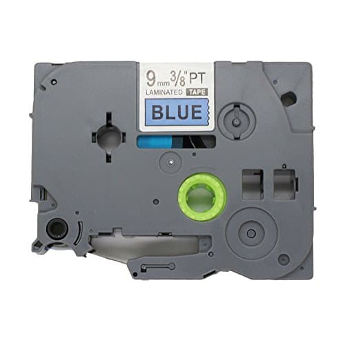 Image of BROVACS 1 Pack Black on Blue Label Tape Compatible for Brother P-Touch TZ 521 TZe 521 9mm 3/8" OPA1152