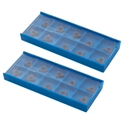 Image of 20pc TCMT110204 TCMT-731 Grade Carbide Inserts for Purpose Lathe Tooling in Steel and Stainless Steel Finishing