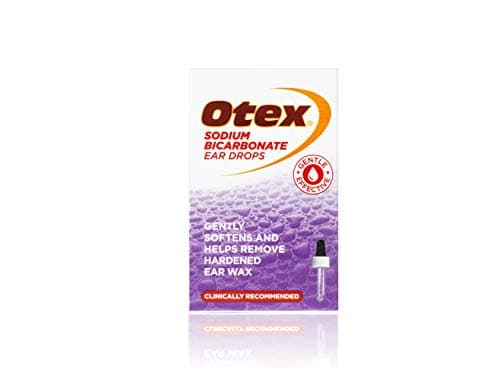 Image of Otex Sodium Bicarbonate Ear Drops for Ear Wax Removal. Effective, Natural and Gentle Removal of Excessive, Hardened Ear Wax. Softens and Helps Remove Ear Wax, 10ml