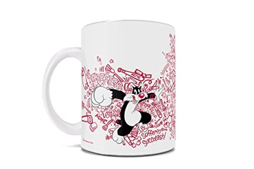 Image of Looney Tunes – Sylvester ACME Action - 11 oz Ceramic Coffee or Tea Mug – Officially Licensed Merchandise - Perfect for gifting or collecting