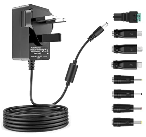 Image of TKDY 5V 3A Power Supply,5 Volt 3A 2.5A 2A 1.5A 1A 0.5A 0.3A AC DC Adapter for Android Tablets Webcam Digital Cameras Routers Toys Recorder Bluetooth Speaker TV Box GPS and More 5V Electronics