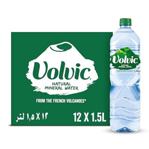 Image of Volvic Still Mineral Water 12 x 1.5L | Natural Spring Water from France | Refreshing Pure Hydration for Home, Office & Events