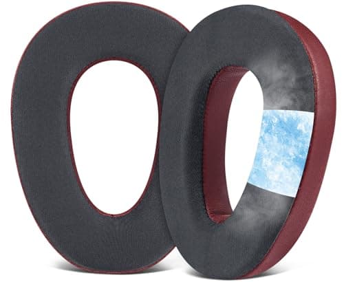 Image of SOULWIT Cooling Gel Professional Earpads Replacement for Sennheiser PXC480, PXC550, PXC 550-II, MB660 UC, MB 660 MC, Ear Pads Cushions for EPOS Adapt 660, with Noise Isolation Memory Foam - Burgundy