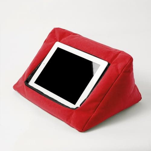 Image of Coopers of Stortford Tablet Cushion H28 x W36 x D20cm (Blue/Red) (Red)