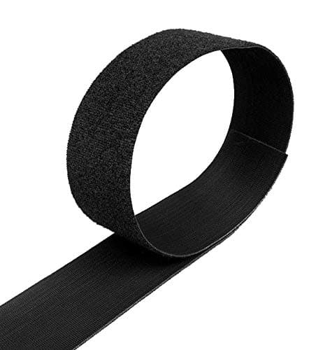 Image of Velcro® Brand Hook and Loop ONE-WRAP® Double Sided Strapping Black 25mm Width - 1M | Multiples Sent as Continuous Length