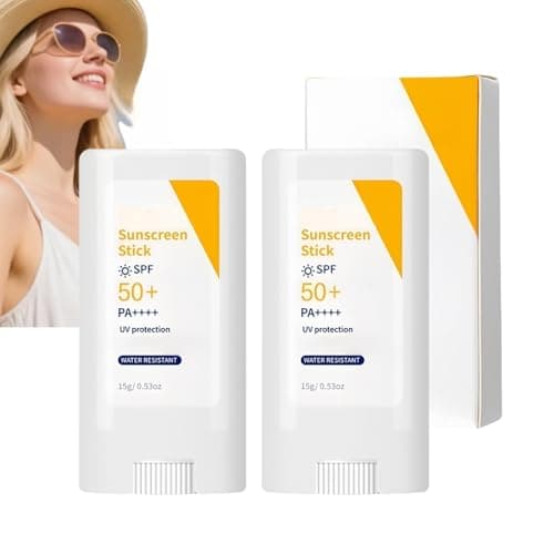 Image of 2PCS Sunscreen Stick SPF 50+,SPF 50 Sunscreen for Face,Invisible Sun Stick for Face & Body,Water Resistant,Daily Use Waterproof Sun Block,Moisturizing Sun Cream,Day Cream Spf,Sunscr-een for Oily Skin