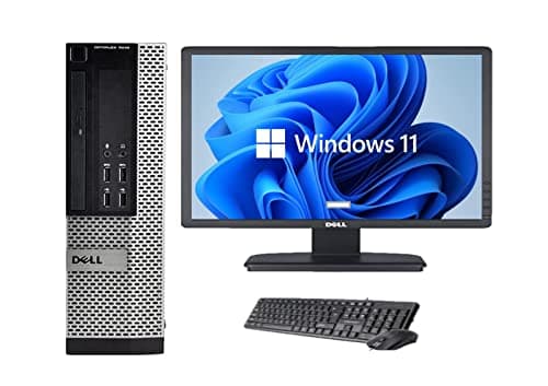 Image of Complete Set of 22 in Monitor with Optiplex Quadcore Core i5 8GB Ram with 256 SSD GB Wifi Enabled Window 11 64 Bits Desktop PC (Renewed)