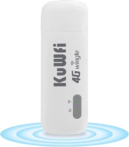 Image of KuWFi 4g Dongle,150 Mbps USB Mobile WiFi Dongle Unlocked, 4G WiFi Router, 4g WiFi Router with Sim Slot Support 10 User/Car/Camp/Travel/Game/Computer