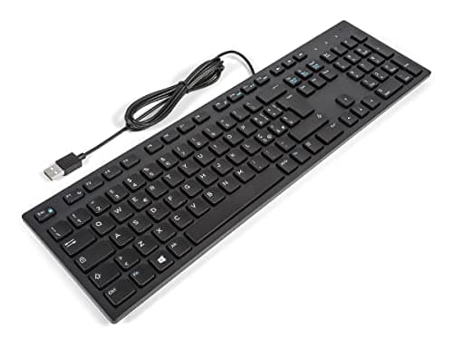 Image of Dell KB216 ITALIAN Slim Office Multimedia Keyboard BLACK (Renewed)