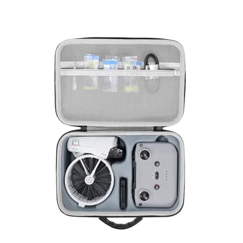 Image of FPVtosky Bag for dji Flip, Portable PU Waterproof Case with Shoulder Strap, Tasche for dji FLIP Drone and Battery Accessories