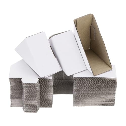 Image of sourcing map Adjustable Cardboard Corner Protector, Cardboard Edges Protector 7x7x2.5cm for Art, Packing, Shipping Supplies Pack of 60 White