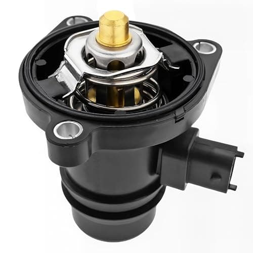 Image of 1PC Thermostat with Seal Housing Replacement Seal Housing Thermostat Housing Plug for V-auxhall C-orsa D E Astra J 1.2 1.4 Replaces 55593033 55579011 for V-auxhall Adam/Corsa D/E 1.2/1.4/Astra J Black
