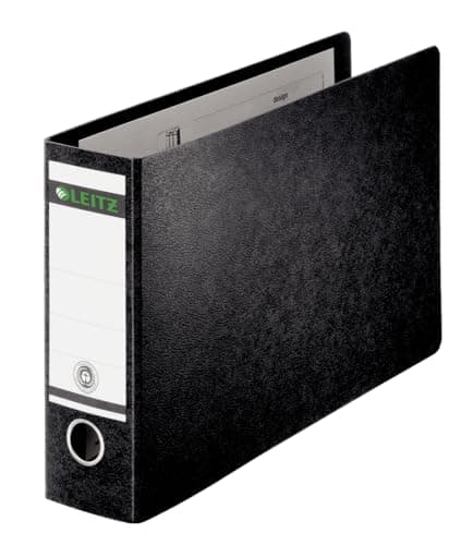 Image of Leitz 211524 77 mm A3 Oblong Lever Arch File - Black
