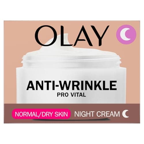 Image of Olay Anti-Wrinkle Pro Vital Night Cream, Helps Visibly Reduce Fine Lines & Wrinkles, For Mature Skin, 50ml
