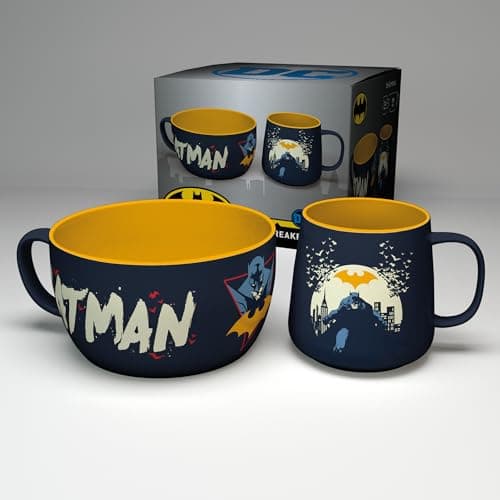 Image of GB eye DC Comics Batman Mug & Bowl Breakfast Set
