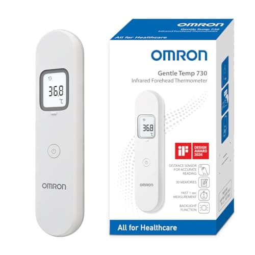 Image of OMRON Gentle Temp 730, Infrared No-Touch Forehead Thermometer for Newborns, Children and Adults, Non-Contact Thermometer with Fast and Accurate 1-Second Measurement