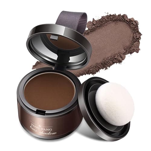 Image of Hairline Powder, Root Touch Up Powder, Instant Hair Loss Concealer for Thinning Hair, Windproof & Sweatproof Hair Root Concealer (Dark Brown)