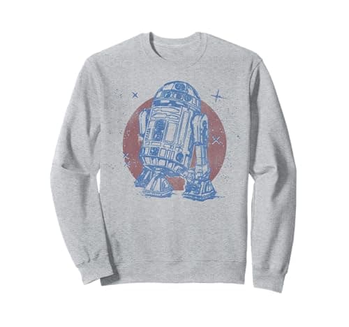 Image of Star Wars R2-D2 Vintage Neon Retro Sparkly Badge Sweatshirt