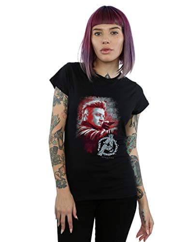 Image of Marvel Women's Avengers Endgame Hawkeye Brushed T-Shirt Black XX-Large