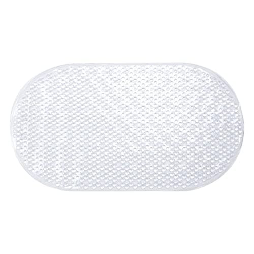 Image of Sabichi Oval Bathmat, Plastic, Clear