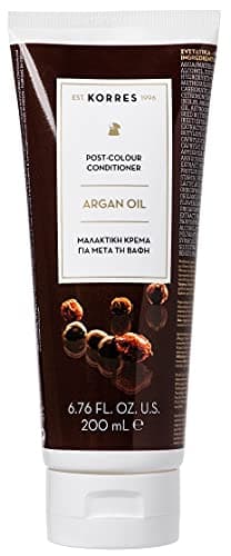 Image of KORRES Argan Oil Conditioner, Conditioner with Organic Argan Oil for Post-Colour Application, Silicone & Paraben-Free, Vegan, 200 ml