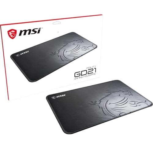Image of MSI AGILITY GD21 - Gaming Mouse Pad, Silky Gaming Fabric Surface, Anti-Slip Base - 320 x 220 x 3mm