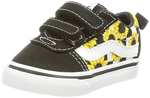 Image of Vans Boy's Unisex Kids Ward V - Canvas Sneaker, (Glitter Tie Dye) Multi/White, 3 UK Child