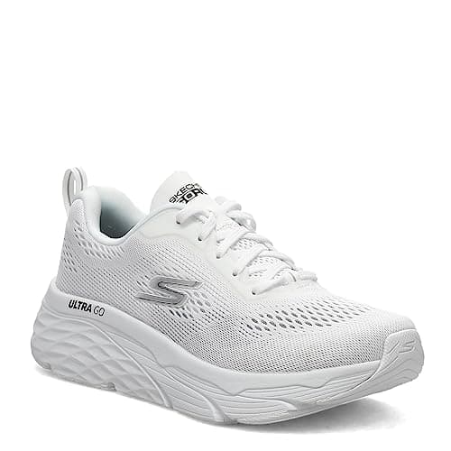 Image of Skechers Max Cushioning Elite Mesh Lace-Up White 9.5 B (M)