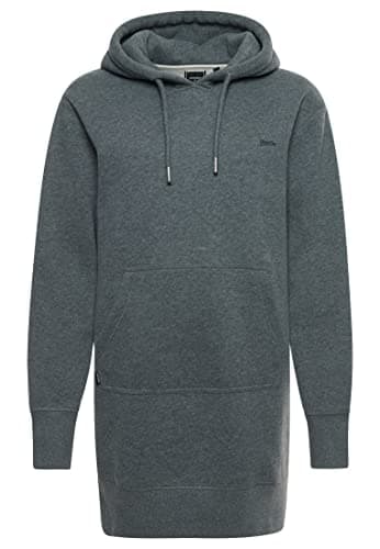 Image of Superdry Women's embroidered hoodie dress Vintage Logo