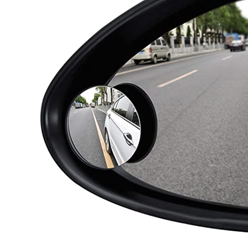 Image of Blind Spot Mirrors for Car, ILYPLUS 360°Rotatable Waterproof Convex Rear View Mirror Wing Mirror Rearview BlindSpot Mirrors for Universal Cars -2 Pack