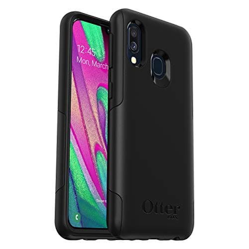 Image of OtterBox for Galaxy A40, Drop Proof Protective Case, Commuter Lite, Black - Non-Retail Packaging