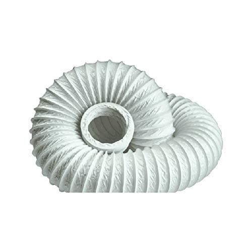 Image of Manrose 100mm X 3m Circular Flexible PVC Hose Ducting Lightweight White 1020