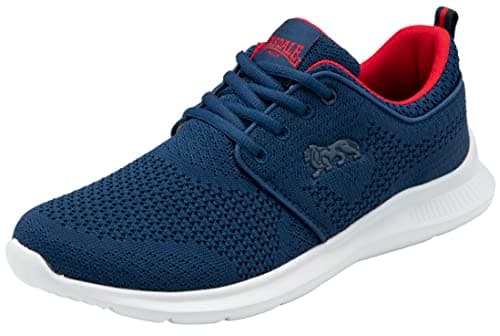 Image of Lonsdale Durham LMA534 Men's Sport Shoe Navy/Red 11