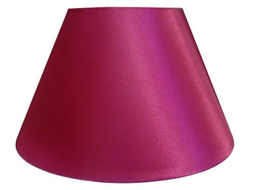 Image of 12" Empire Shiny Satin Pendant Ceiling Table Lamp Shade - Red