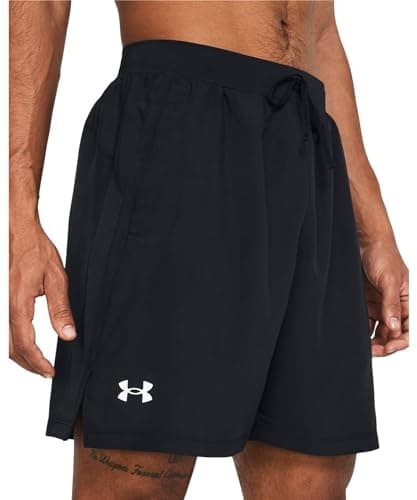 Image of Under Armour UA Launch 7'' Unlined Shorts - Black/Black/Reflective - LG
