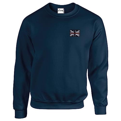 Image of HiViz Kings Thin Red Line Fire Fighter Fireman Embroidered Sweatshirt Pristine Finish (as8, alpha, xx_l, regular, regular, Navy)