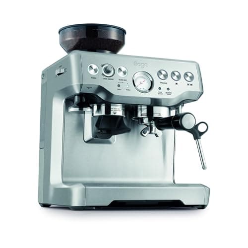 Image of Sage - The Barista Express - Bean to Cup Coffee Machine with Grinder and Manual Milk Frother - 16 Grind Settings, 15 Bar Pump, PID Temp Control, Normal Milk Jug, Stainless Steel