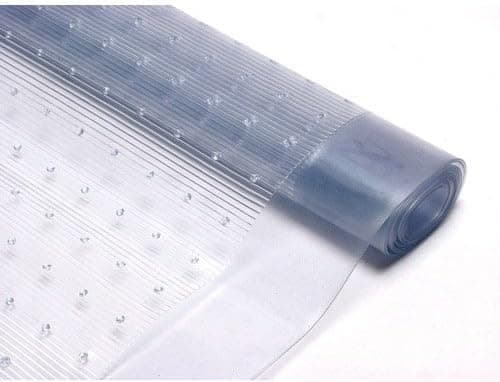 Image of RIXI Clear Heavy-Duty Vinyl Plastic Carpet Runner Protector 100% waterproof, Vinyl Plastic Clear Carpet Floor Mat Protector Runner (1m x 0.68)