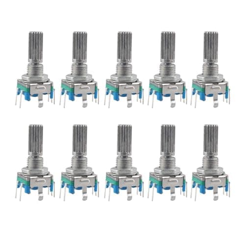 Image of Jopto 10PCS Rotary Encoder Code Switch Audio Digital Potentiometer EC11 360 Degree Rotary Encoding Switch Encoder code with Switch 5 Pin 20mm D-Shaft